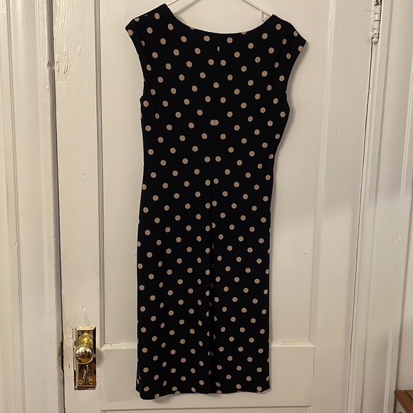 Navy dress with polka dots - Picture 2 of 3